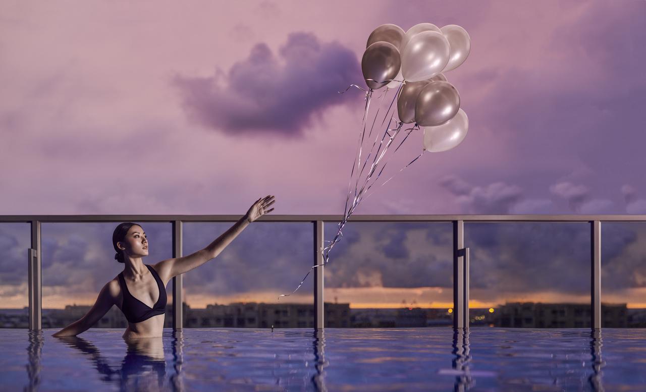 Silks Club Hotel Kaohsiung Exterior foto The Sky Pool